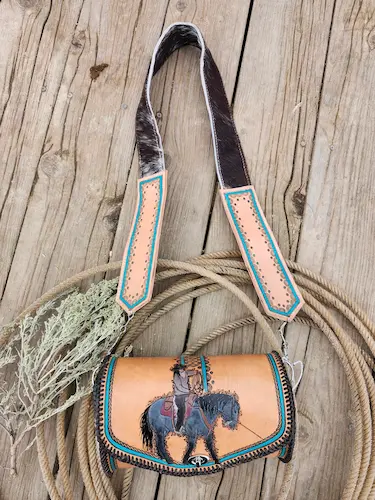Handcrafted leather purse